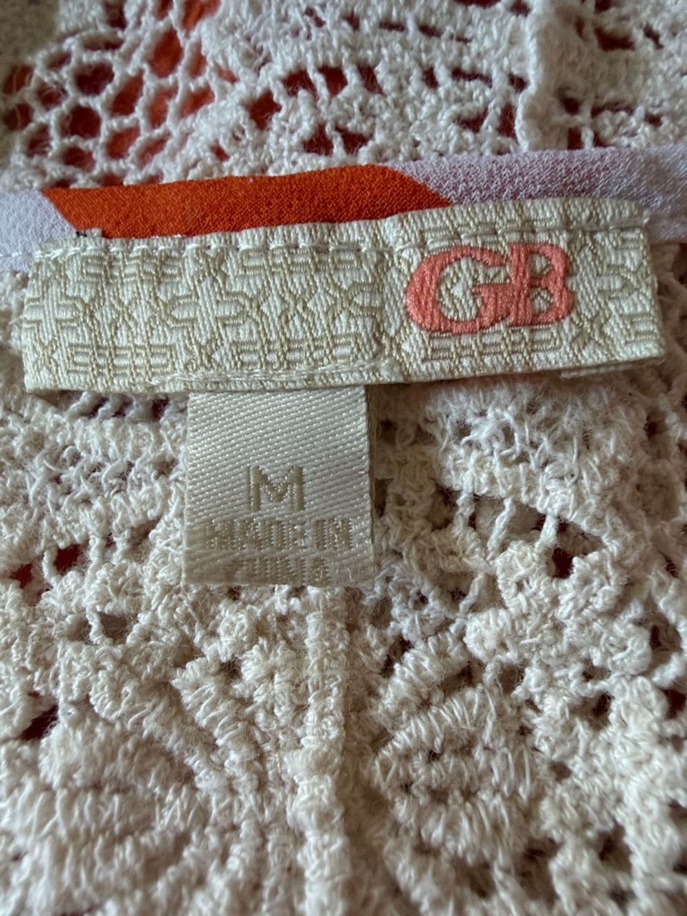 Gianni Bini Coral Orange & White Striped Pleated Front Camisole - Picture 2 of 5